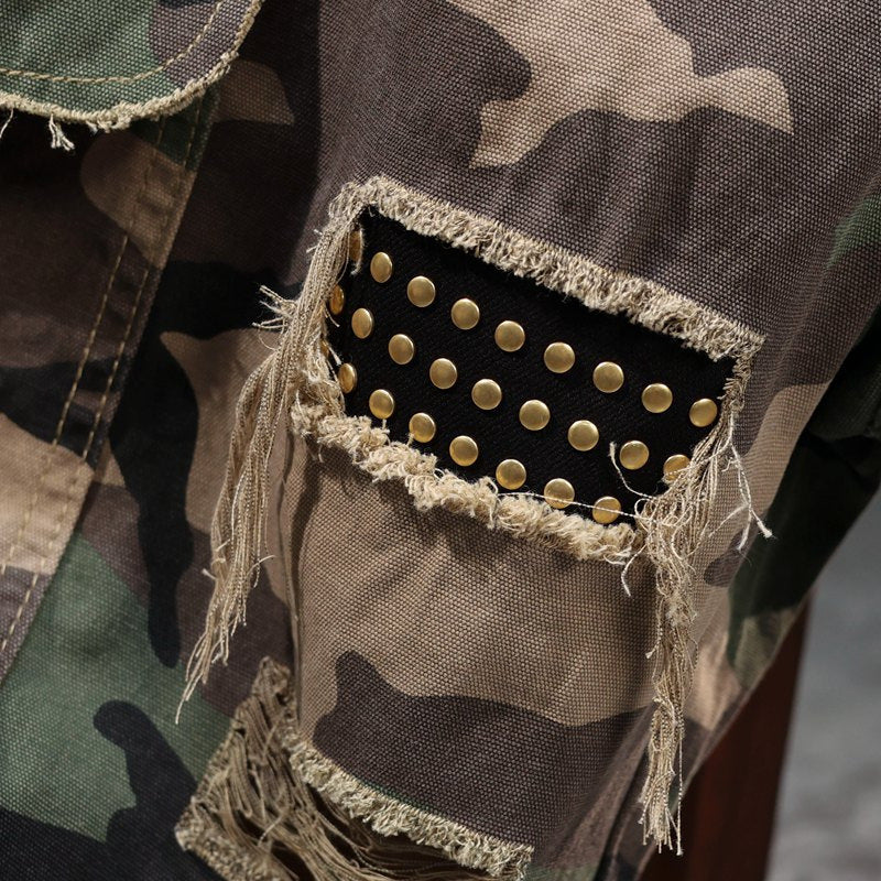 Herren Cargoshorts mit angesagtem Camouflage-Muster und robusten Taschen