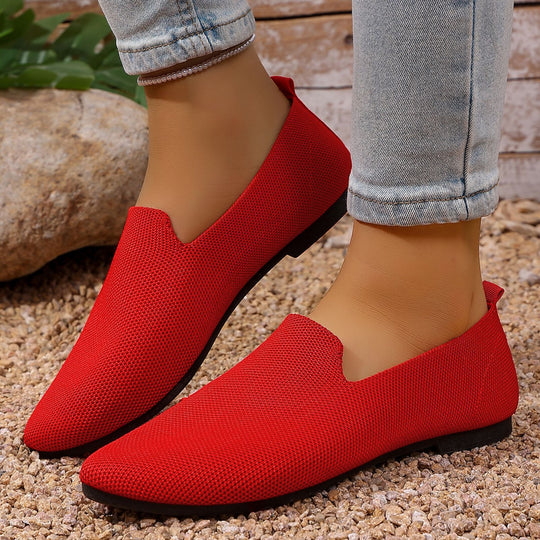 Damen nan leichte gestrickte Slipper mit Memory-Fußbett und rutschfester Sohle Shop Nory