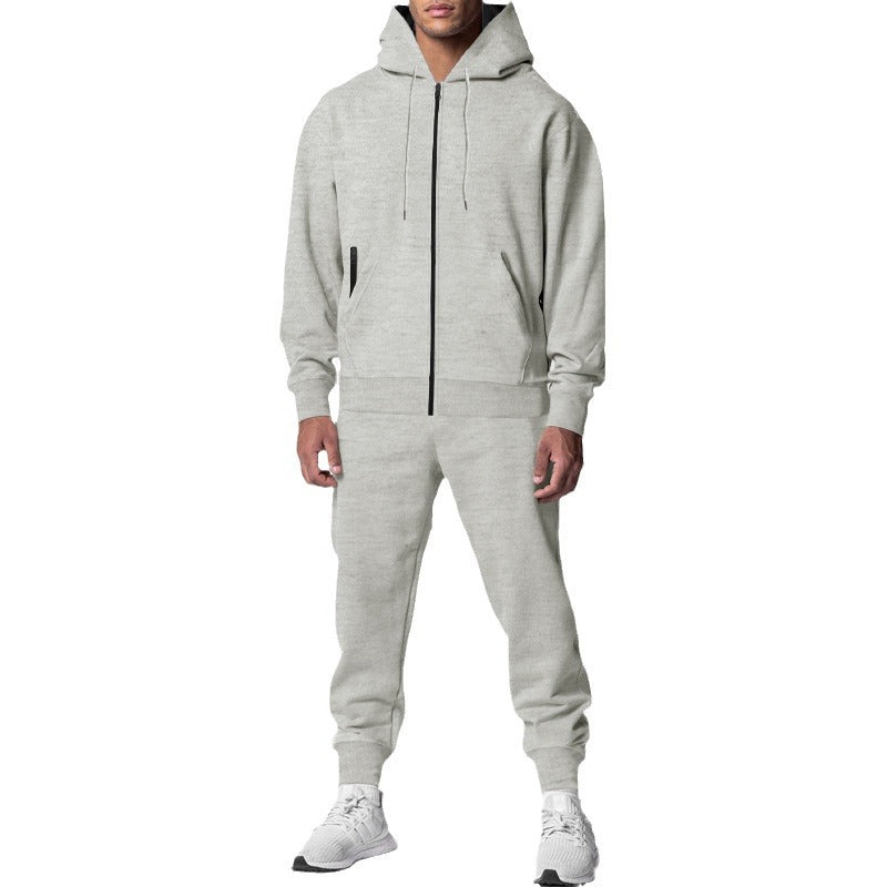 Herren nan zweiteiliges Trainingsset mit Reißverschluss-Kapuzenjacke und tapered Jogginghose Shop Nory