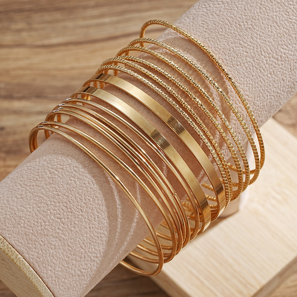 Damen Armreifen-Set mit eleganten, vielseitigen Designs Shop Nory