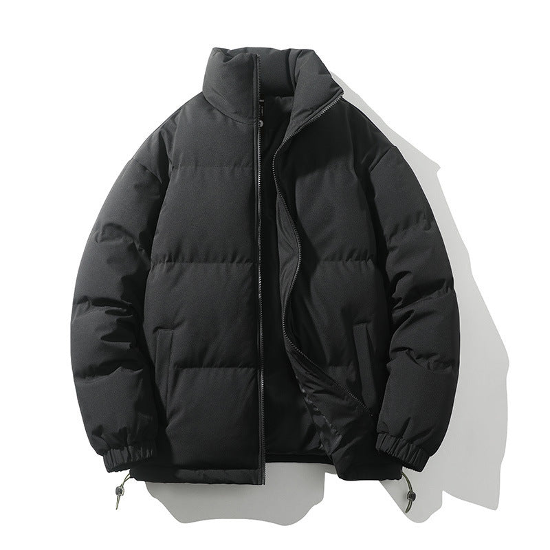 Unisex Wattierte Stepp-Übergangsjacke mit hohem Kragen und verstellbarem Saum Shop Nory