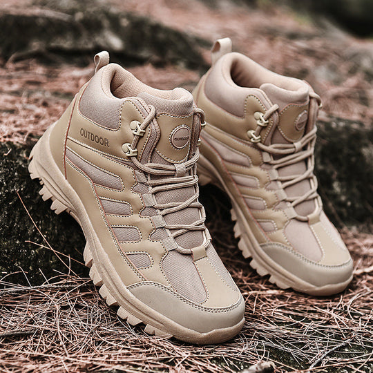 Damen Stabile und wetterfeste Wanderschuhe mit hohem Schaft