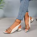 Damen Sling-Pumps mit elegantem Metallic-Detail
