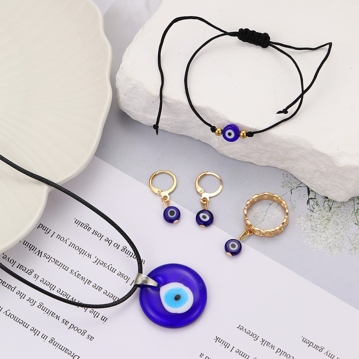 Damen Schmuckset mit schützendem Augenmotiv Shop Nory