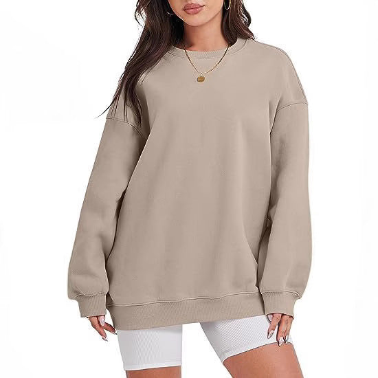 Damen nan extraweites Oversize-Sweatshirt mit überschnittener Schulter und angerautem Innenfutter Shop Nory