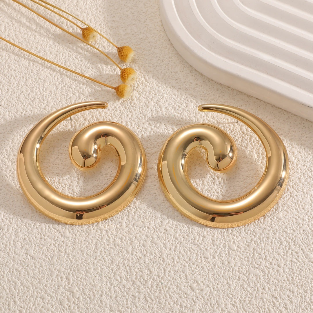 Damen Halskette mit elegantem spiralförmigem Anhänger Shop Nory