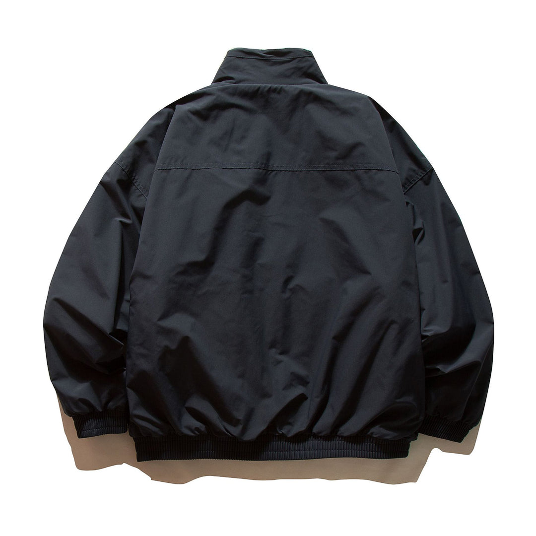 Unisex Kurz geschnittener winddichter Bomber mit Teddyfutterkragen und elastischem Bund Shop Nory
