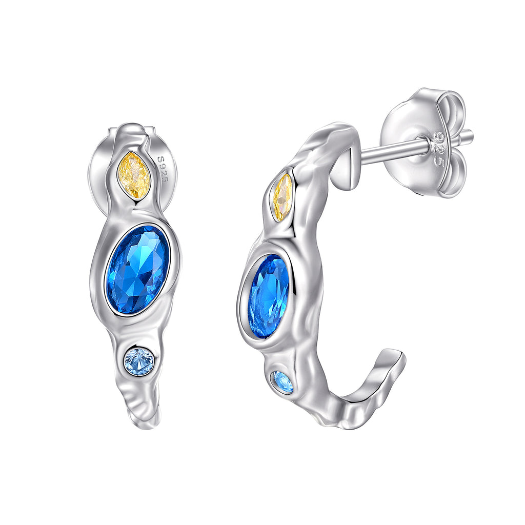 Damen Halskette mit kunstvollem Design und farbenfrohen Kristallakzenten Shop Nory