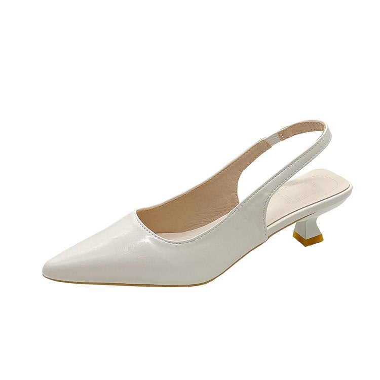 Damen Slingback-Pumps mit spitzer Zehenpartie und modischem Blockabsatz Shopnory
