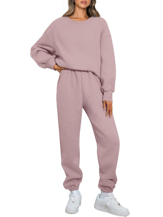 Damen nan gemütliches zweiteiliges Lounge-Set aus French-Terry mit Oversize-Sweatshirt und taillierter Jogginghose Shop Nory