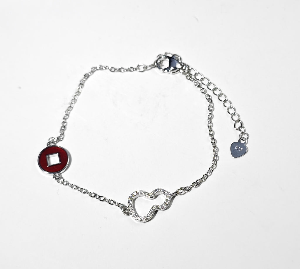 Damen Armband mit einzigartigen geometrischen Anhängern und funkelnden Zirkonia Shop Nory