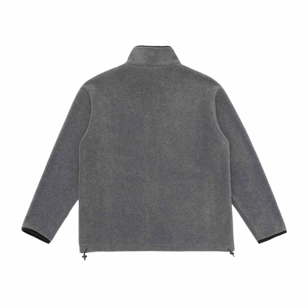 Unisex Fleece-Jacke mit Stehkragen, durchgehendem Reißverschluss und Kordelzugsaum Shop Nory