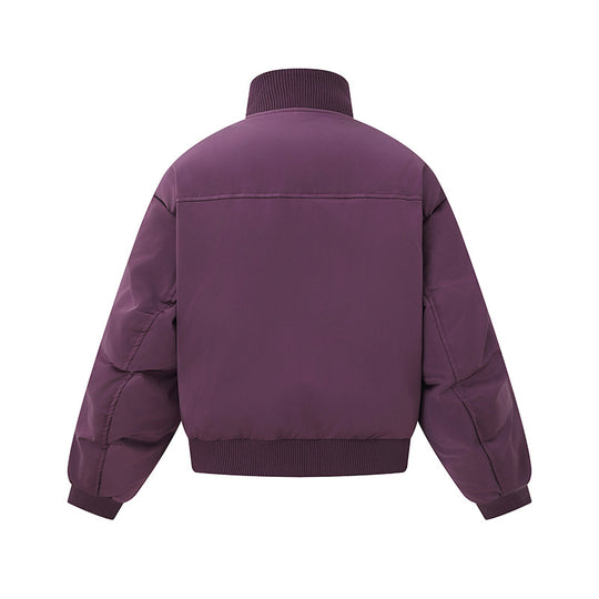 Damen Kurz geschnittene wattierte Blousonjacke im Boxy‑Schnitt mit hohem Rippenkragen und markanten Eingrifftaschen Shop Nory