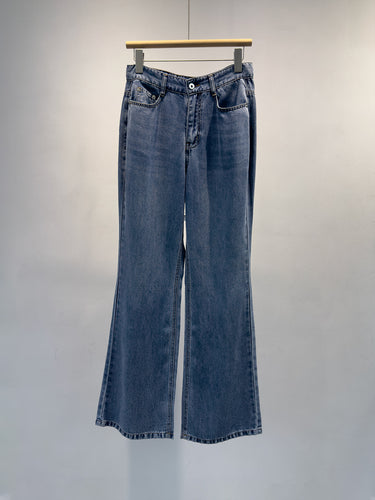 Damen Flared Hochtaillierte Jeanshose Shop Nory