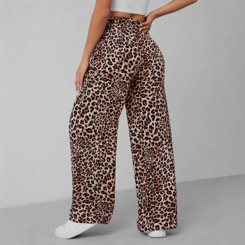 Damen Weite Tiermuster-Hose