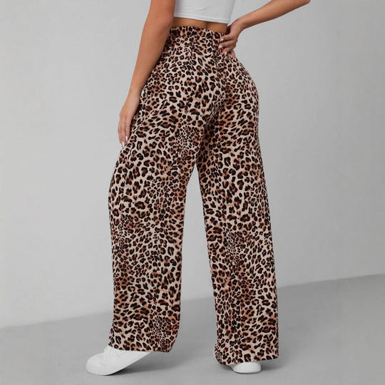 Damen Weite Tiermuster-Hose