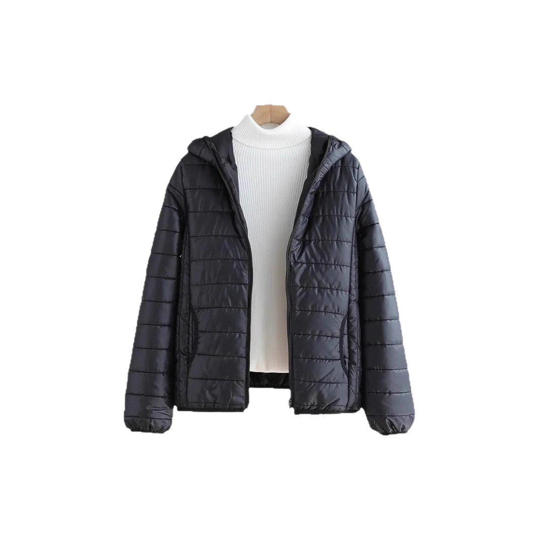 Damen leichte gesteppte Kapuzenjacke mit Thermoisolierung Shop Nory