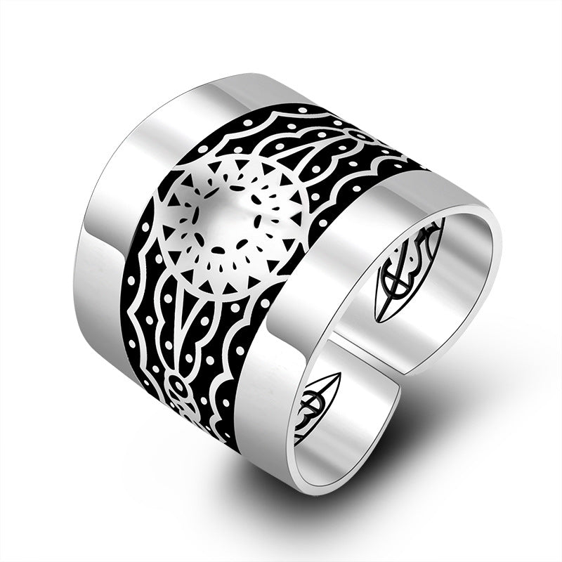 Damen Offener Ring mit kunstvollem Geldsymbol-Design Shop Nory
