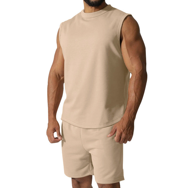 Herren sportliches Kurzarm-Set aus atmungsaktivem Material