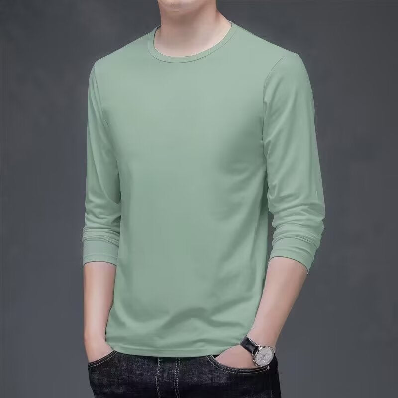 Herren Langarmshirt mit eleganter Textur Shop Nory