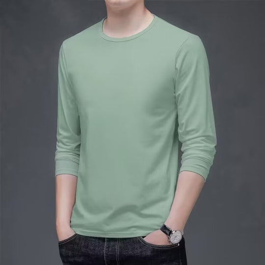Herren Langarmshirt mit eleganter Textur Shop Nory