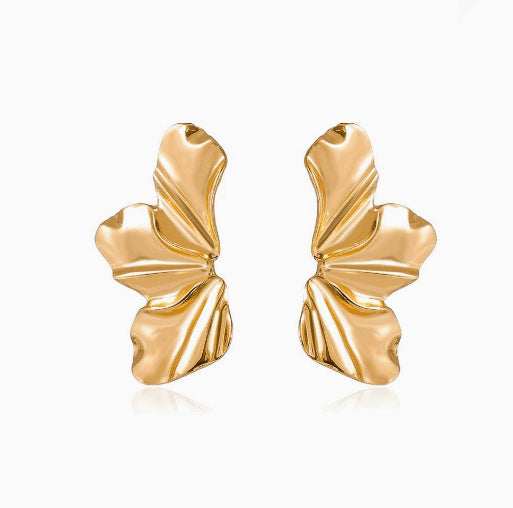 Damen Creolen mit einzigartigem geschwungenem Design Shop Nory