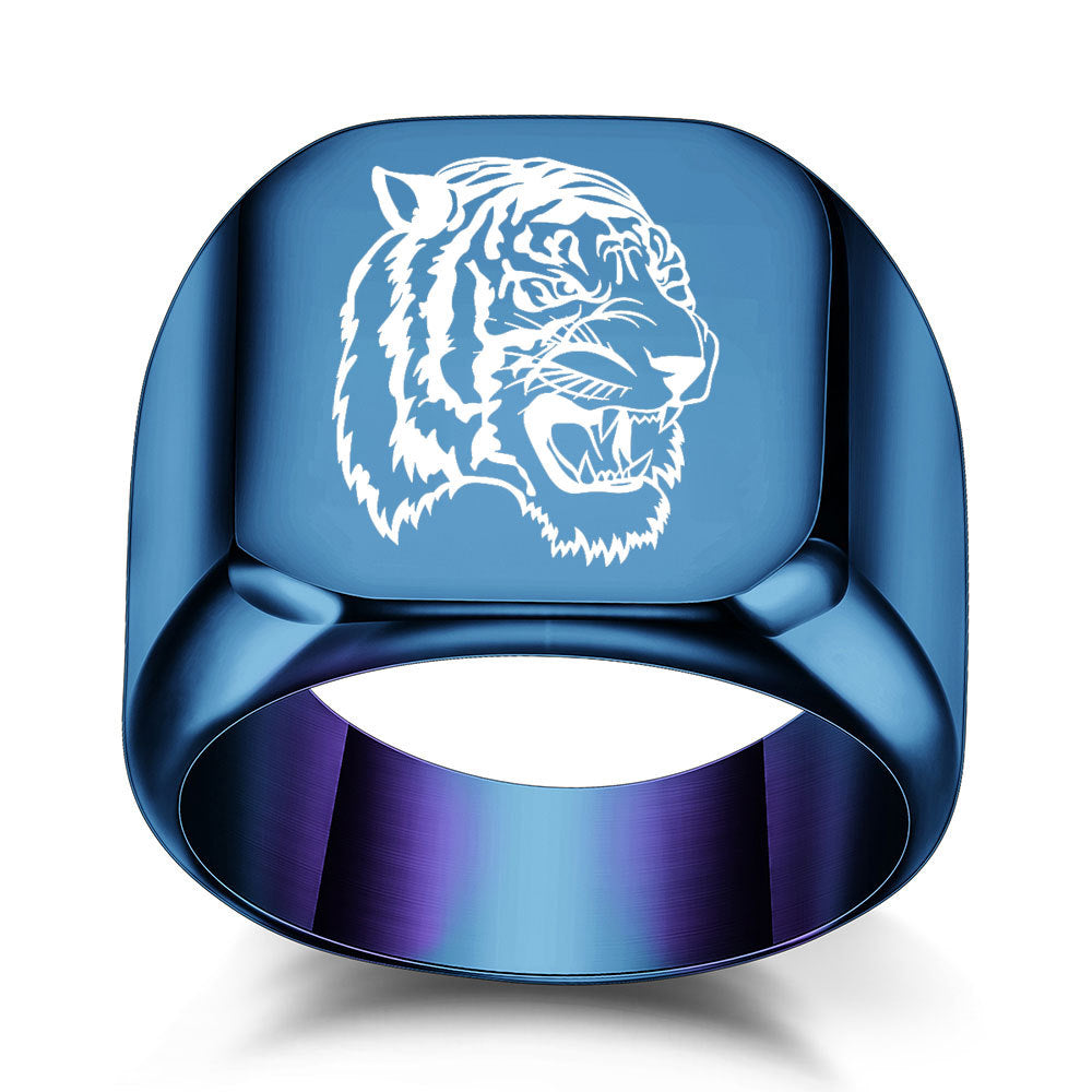 Herren Ring mit kunstvollem Tigerkopf-Design Shop Nory