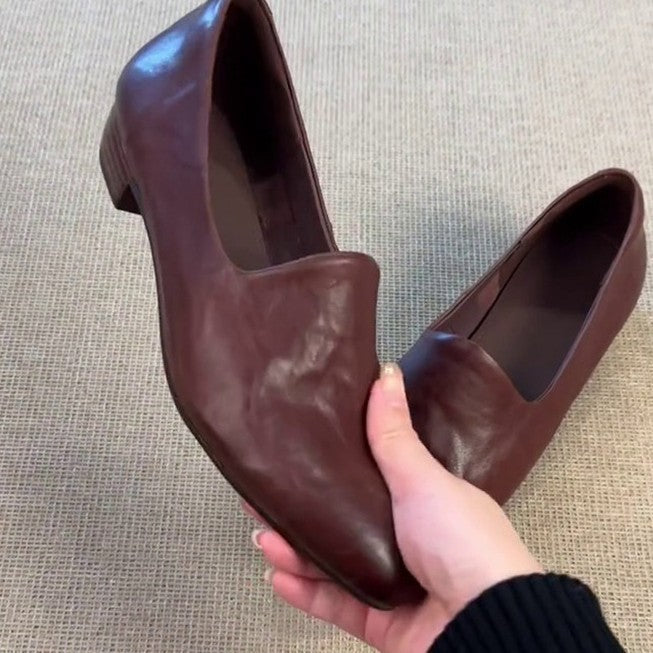 Damen spitz zulaufende Mokassins mit elegantem Schlupfdesign