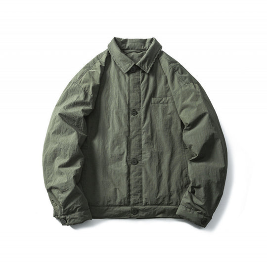 Herren Leichte Oversize-Fieldjacke im Workwear-Stil mit Hemdkragen und Knopfverschluss Shop Nory