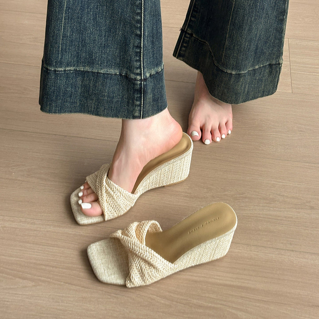 Damen Elegante und komfortable Wedgesandalen mit modischem Knöchelriemen
