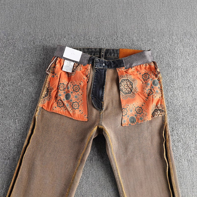 Herren Slim-Fit Jeans mit lässigem Used-Look