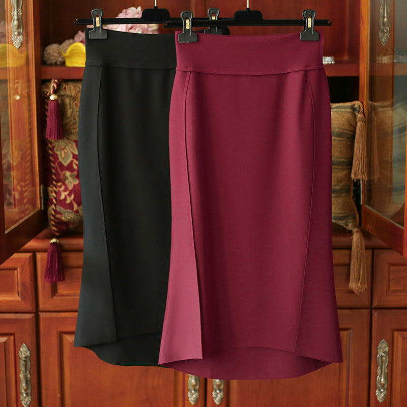 Damen Eleganter und figurbetonter Midi-Rock Shop Nory