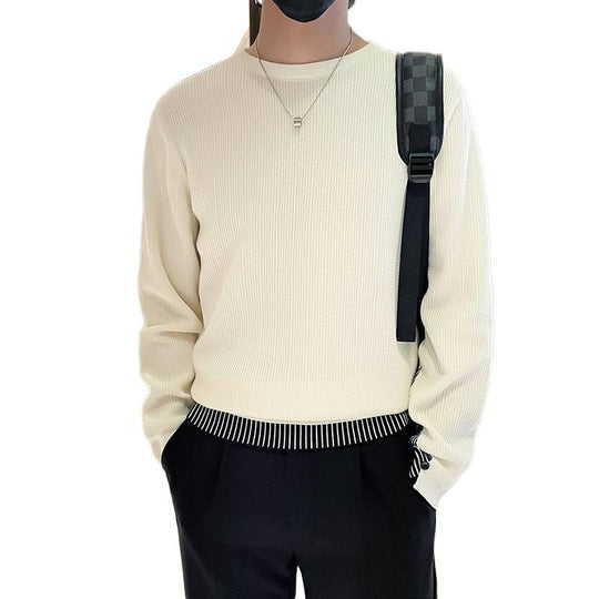 Herren Feinstrick-Pullover mit dezenter Rippenstruktur und kontrastiertem Saum Shop Nory