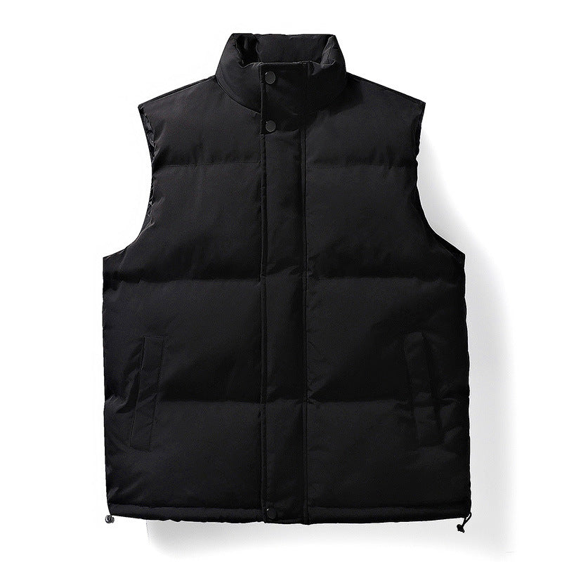 Damen Oversize Puffer‑Weste mit hohem Stehkragen, Frontblende und verstellbarem Kordelzugsaum Shop Nory