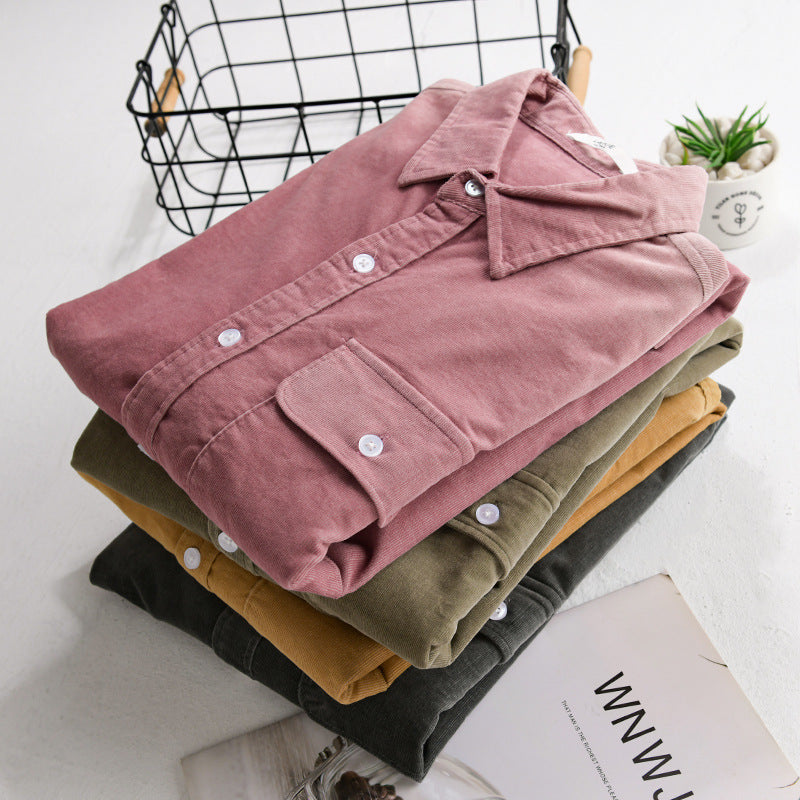 Herren Cordshirt im Overshirt‑Stil mit Brustpatte und entspannter Passform Shop Nory