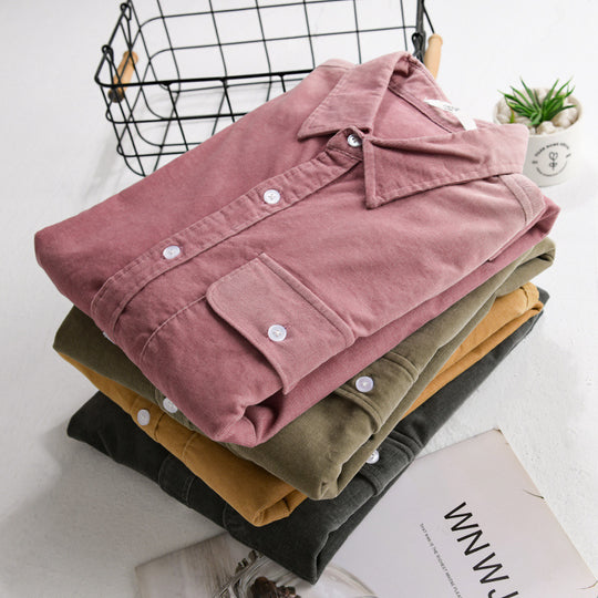 Herren Cordshirt im Overshirt‑Stil mit Brustpatte und entspannter Passform Shop Nory