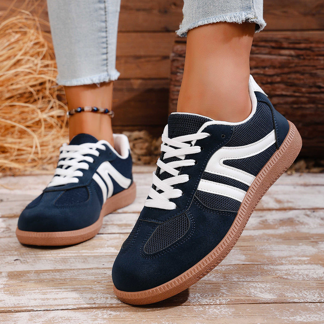 Damen Sportliche Sneakers aus hochwertigem Wildleder mit atmungsaktiver Sohle