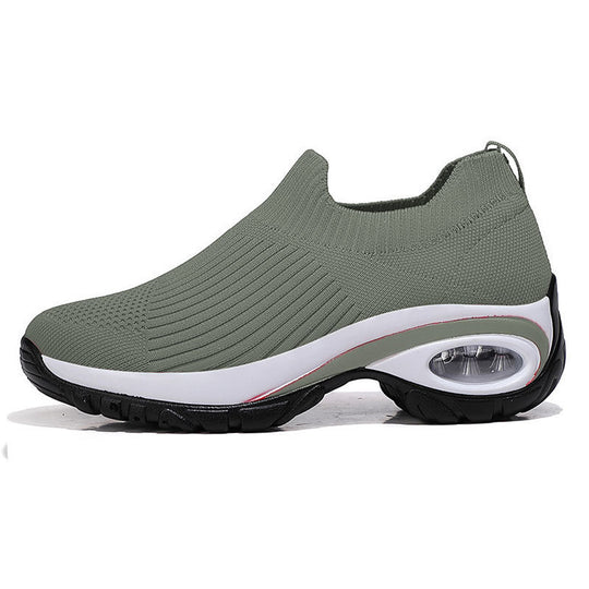 Damen Strick-Sockensneaker mit Luftpolster-Keilsohle Shop Nory