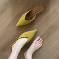 Damen spitze Mules mit elegantem Schnitt