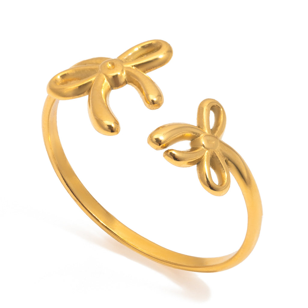 Damen Armband mit verstellbarem Schleifen-Design aus rostfreiem Edelstahl Shop Nory