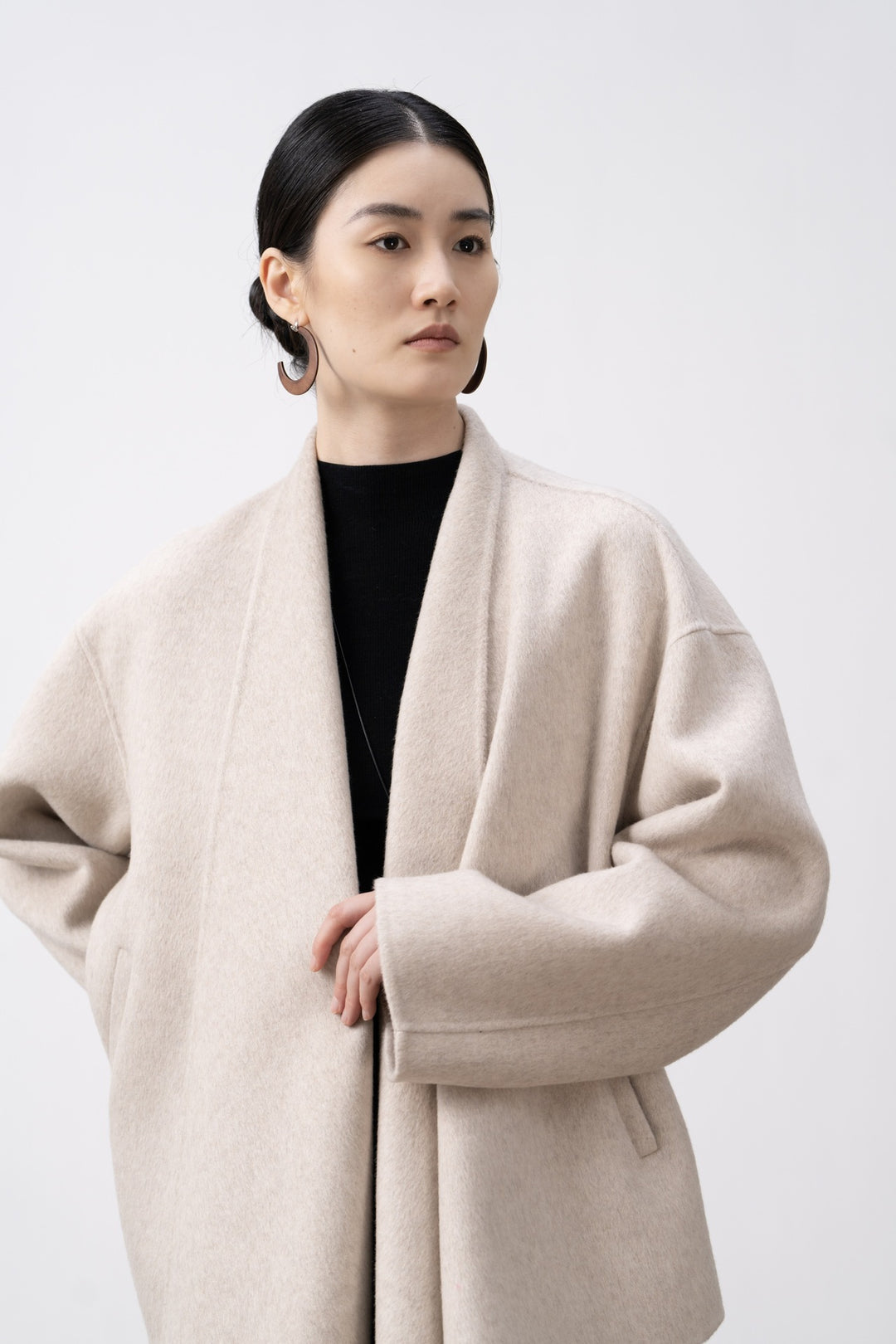 Damen Gemütlicher Offener Strickcardigan Shop Nory