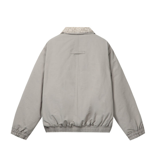 Damen Minimalistische Thermo‑Blousonjacke mit Kunstfell‑Umlegekragen und elastischem Tunnelzugsaum Shop Nory