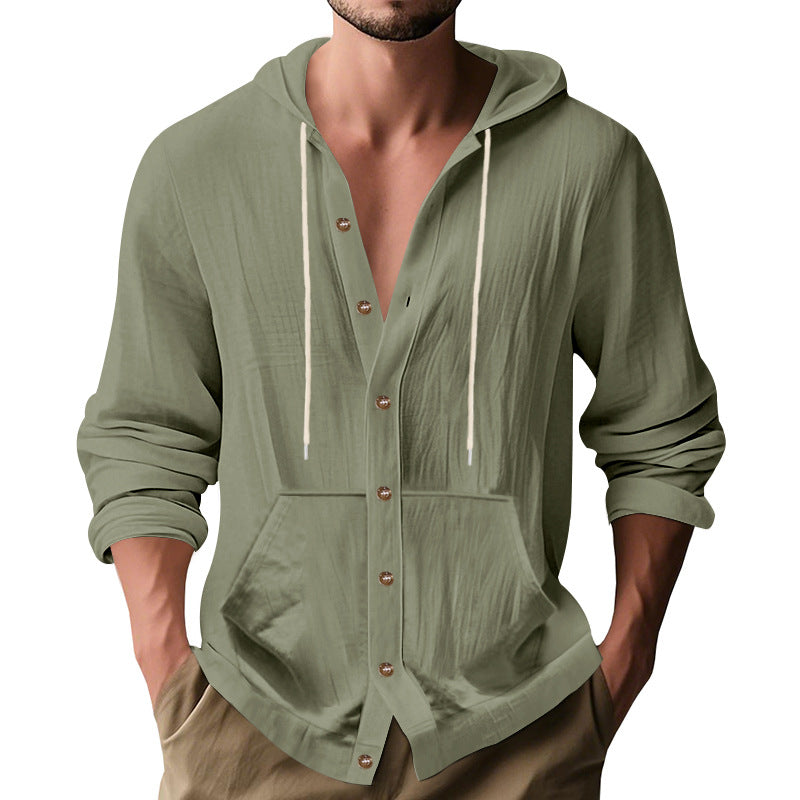 Herren lässige Sommerjacke mit Kapuze