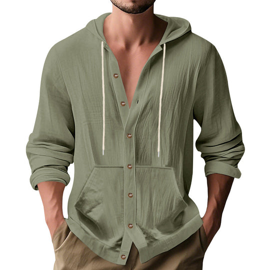 Herren lässige Sommerjacke mit Kapuze