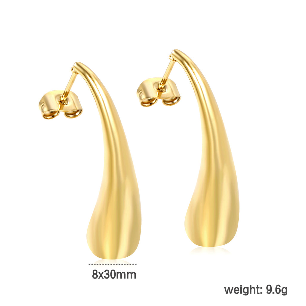 Damen creolenförmige Ohrstecker mit elegantem Perlendesign Shop Nory