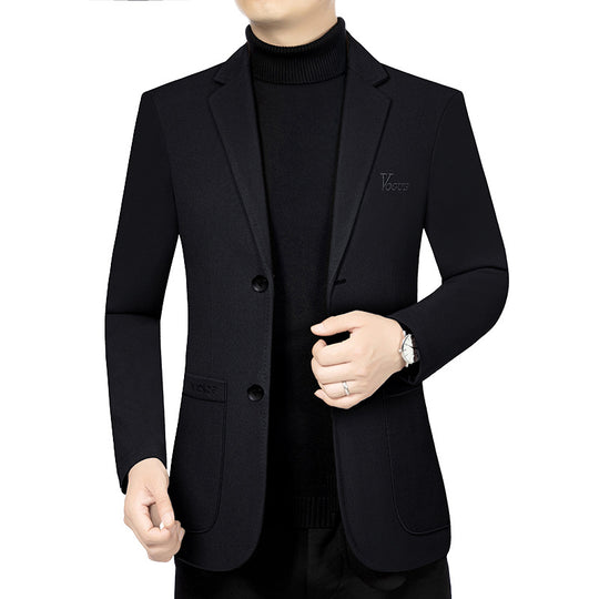 Herren Modernes Einreihiges City-Blazer mit aufgesetzten Taschen und leichter Halbfütterung Shop Nory