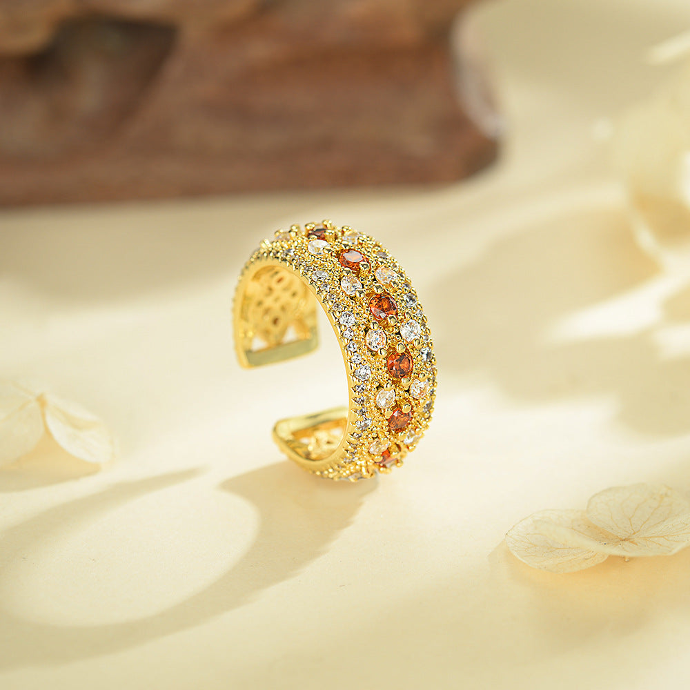 Damen Ring mit glamourösem Zirkonia-Besatz und elegantem Design Shop Nory