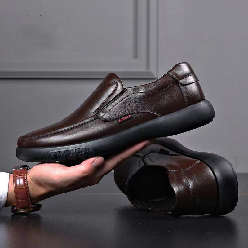 Damen Bequeme Leder Slipper