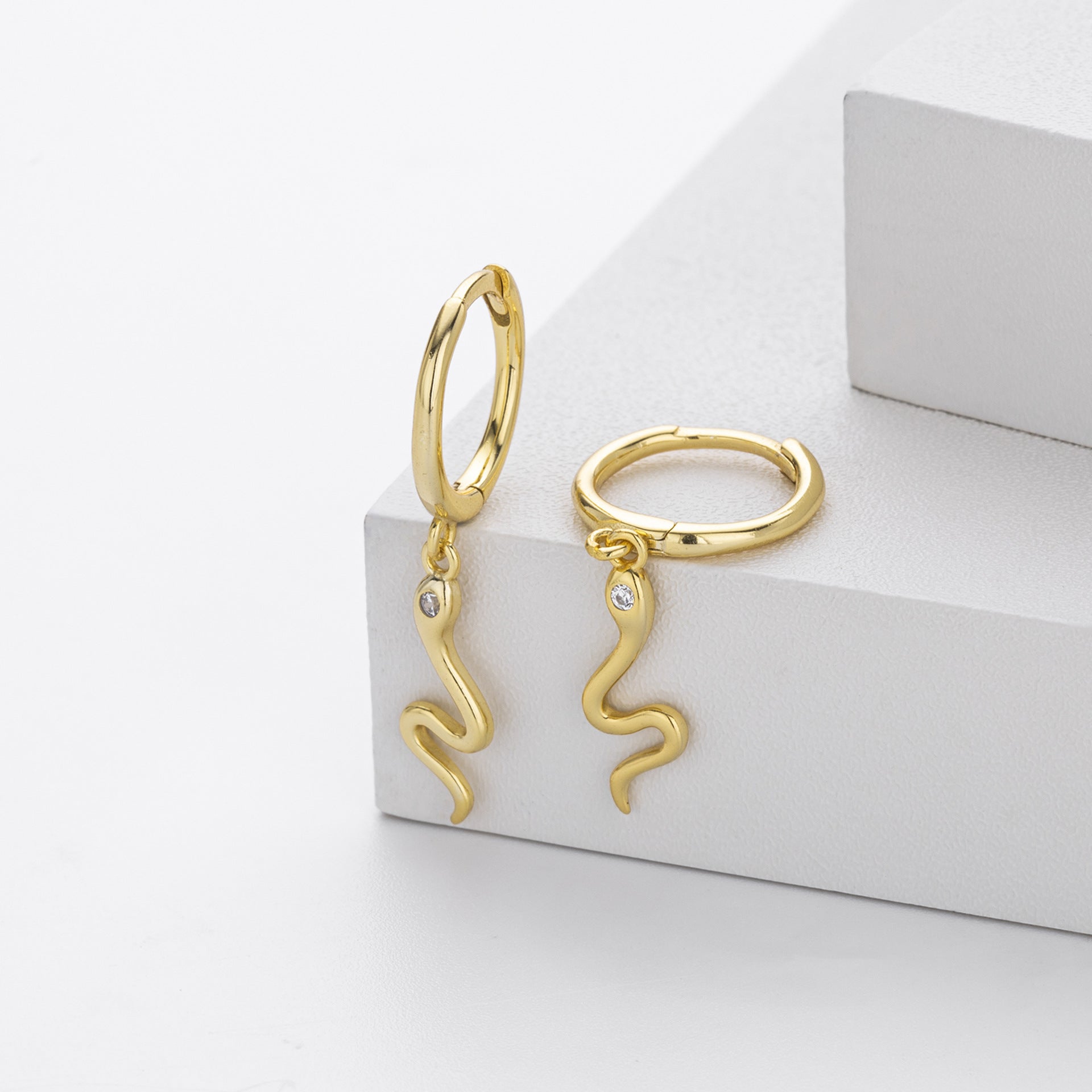 Damen Ohrhänger mit elegantem Schlangen-Design Shop Nory