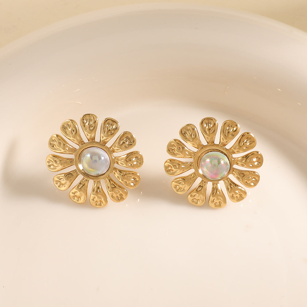 Damen Ohrringe im eleganten Orchideen-Design Shop Nory